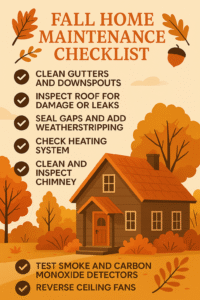 Fall home maintenance checklist - cleaning gutters