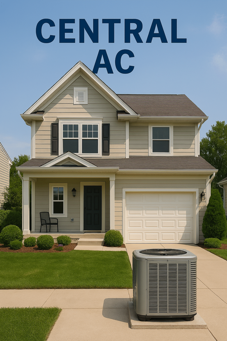 Diagram illustrating how to choose a central air conditioner