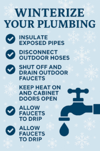 Frozen pipes can cause serious damage to your home during the winter season.
